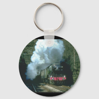Flying Scotsman gefangen zwischen_Steam Trains Schlüsselanhänger
