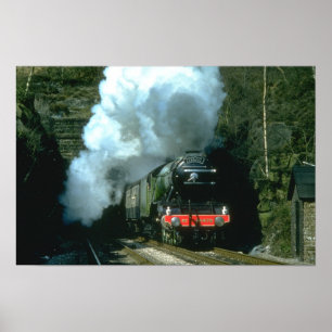 Flying Scotsman gefangen zwischen Tunneln in Baron Poster