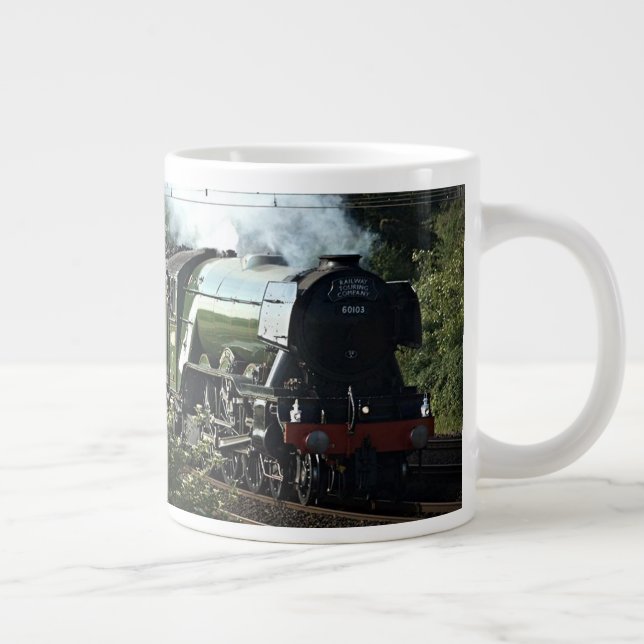 Flying Scotsman on the Mainline (5539) Jumbo-Tasse (Rechts)