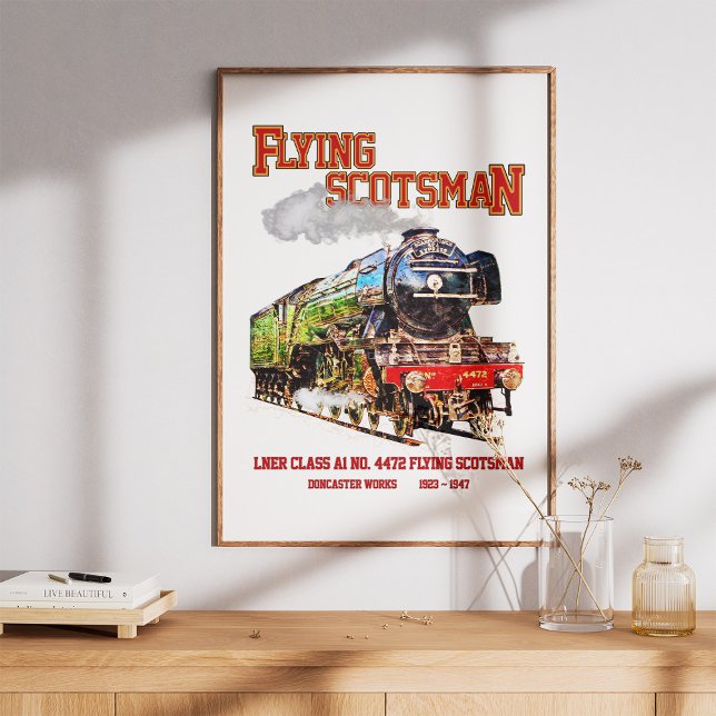 Flying Scotsman Steam Train English Locomotive Fotodruck (Von Creator hochgeladen)