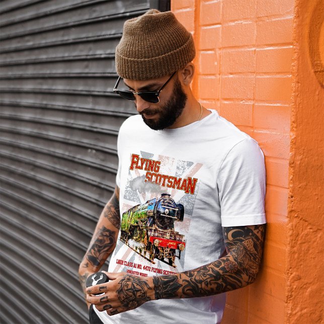 Flying Scotsman Steam Train English Locomotive T-Shirt (Von Creator hochgeladen)