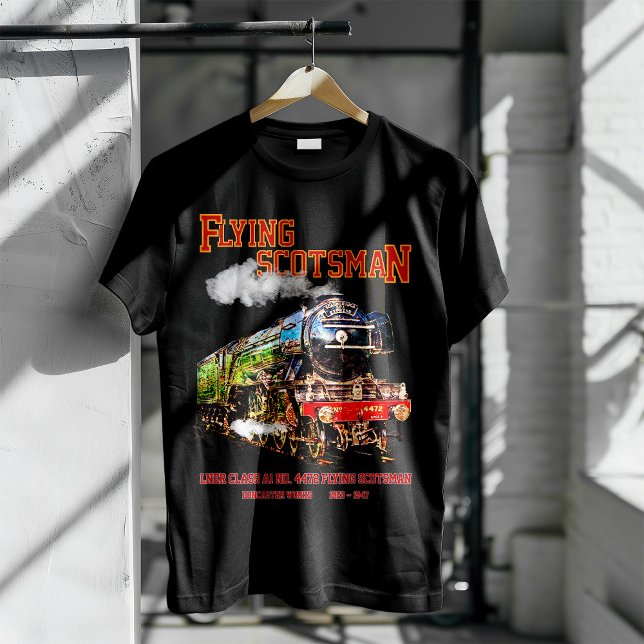 Flying Scotsman Steam Train English Locomotive T-Shirt (Von Creator hochgeladen)