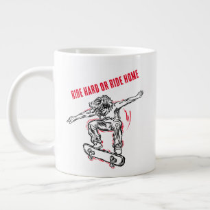 Flying Skater machen Halbair-Skateboarding Jumbo-Tasse