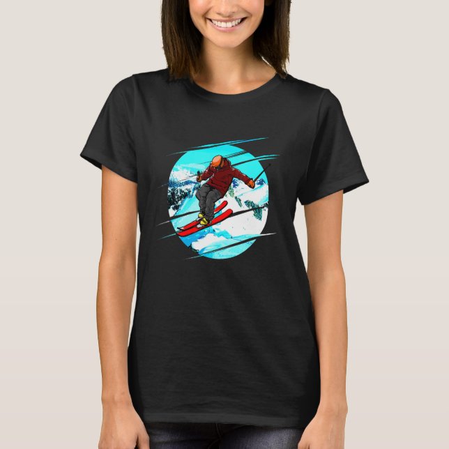 Flying Skitour T-Shirt (Vorderseite)