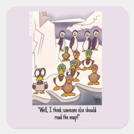 Flying South Quadratischer Aufkleber