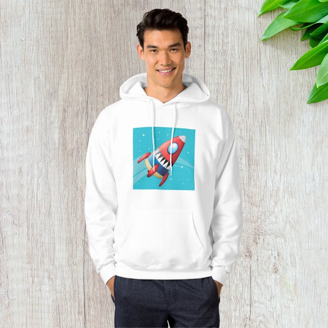 Flying Spaceship Mens Hoodie (Von Creator hochgeladen)