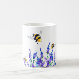 Flying Spring Bees Flying Coffee Mug