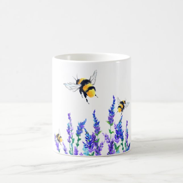 Flying Spring Bees Flying Coffee Tasse (Mittel)