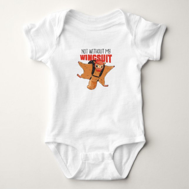 FLYING SQUIRREL FUNNY BABY STRAMPLER (Vorderseite)