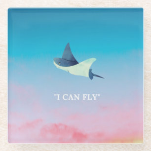 Flying Stingray Glasuntersetzer