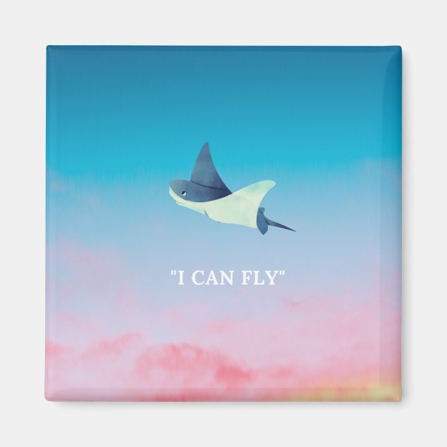 Flying Stingray Magnet (Vorne)