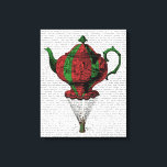 Flying Teapot 2 Rot und Grün 3 Leinwanddruck<br><div class="desc">Küche & Bad</div>