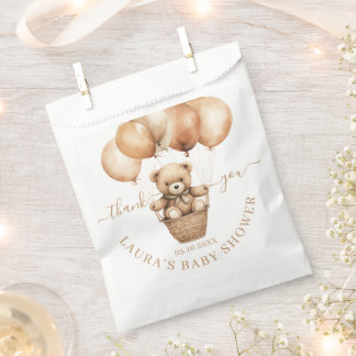 Flying Teddy Bear Baby Shower Danke Geschenktütchen