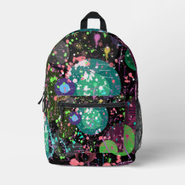 Flying Through Space: A Maximalist Abstract  Bedruckter Rucksack