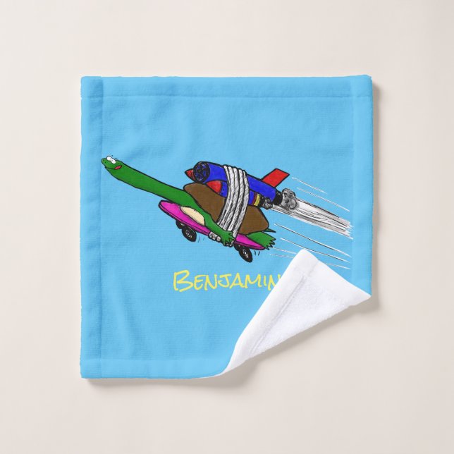 Flying Tortoise Badhandtuch Set (Waschlappen)