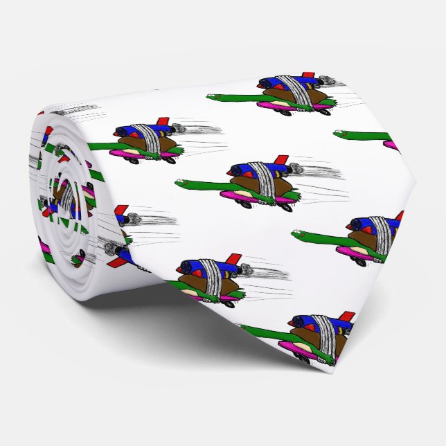 Flying Tortoise Krawatte (Gerollt)