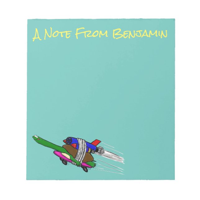 Flying Tortoise Notizblock (Vorderseite)