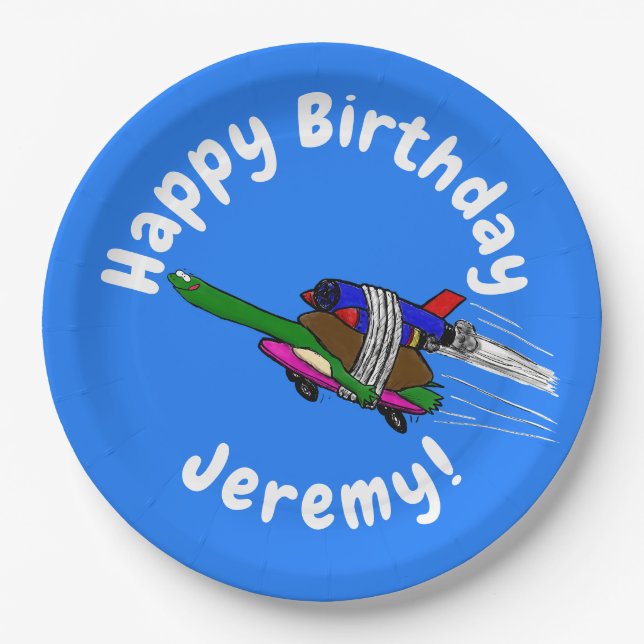 Flying Tortoise Pappteller (Vorderseite)