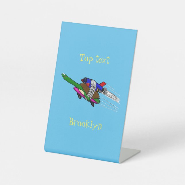 Flying Tortoise Sockelschild (Vorderseite)