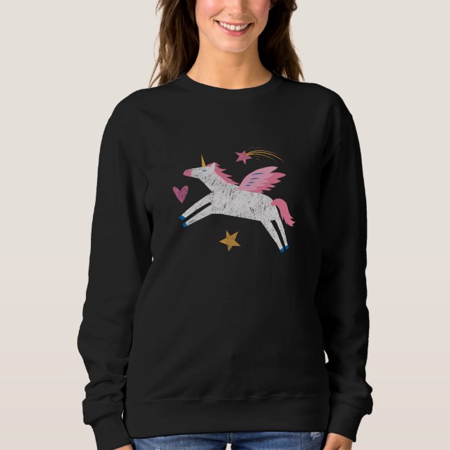 Flying Unicorn Sweatshirt (Vorderseite)