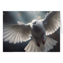 Flying White Peace Dove