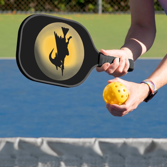 Flying Wicked Hexe-Silhouette Pickleball Schläger (InSitu)