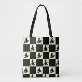 Flying Witch Black & Yellow Checkered Tasche