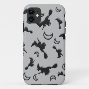 Flying witter zwischen Halbmond zu Halloween-Nacht Case-Mate iPhone Hülle