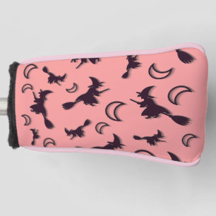 Flying witter zwischen Halbmond zu Halloween-Nacht Golf Headcover
