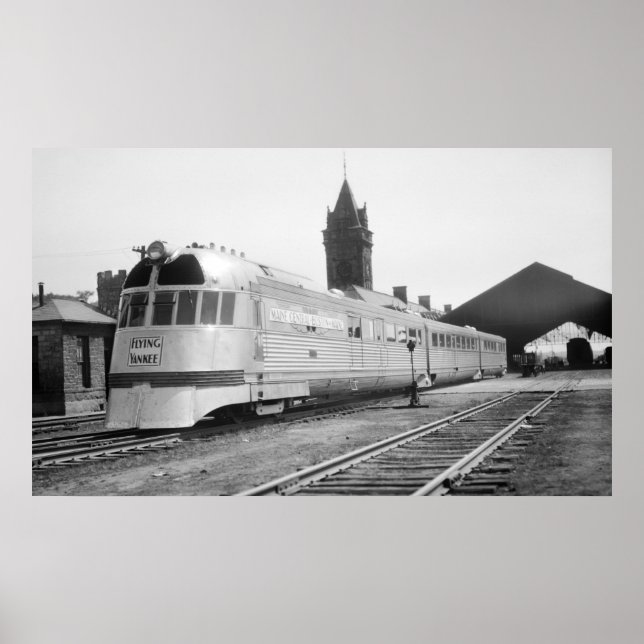 Flying Yankee at Portland, ME Gewerkschaft Station Poster (Vorne)