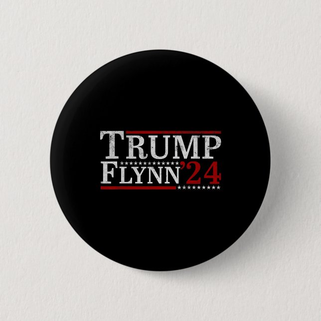 Flynn 2024 Vizepräsident Zurück Amerikaner W Button (Vorderseite)