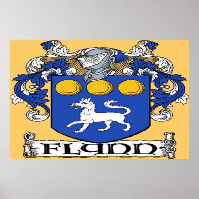 Flynn Coat of Arms Poster Print (Vorne)