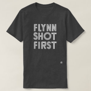 Flynn schoss zuerst - Weiß T-Shirt