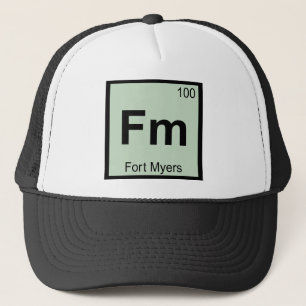 Fm - Fort Myers Florida Chemie Periodensystem Truckerkappe