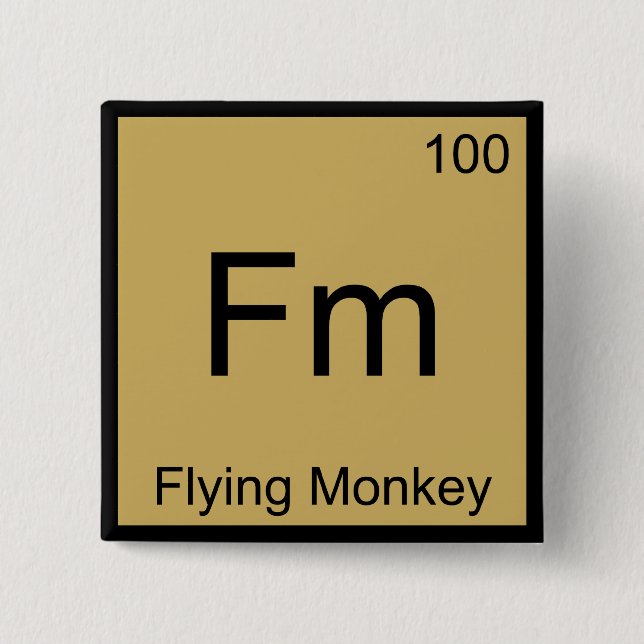 Fm - T-Shirt für das Symbol des fliegenden monkey  Button (Vorderseite)