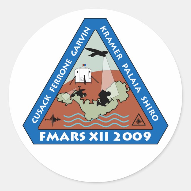 FMARS 2009-Aufkleber Runder Aufkleber (Vorderseite)