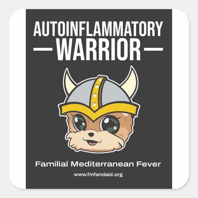 FMF Warrior-Aufkleber Quadratischer Aufkleber (Vorderseite)