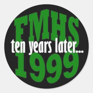 FMHS-Klasse von '99 Wiedersehen-Stickern Runder Aufkleber