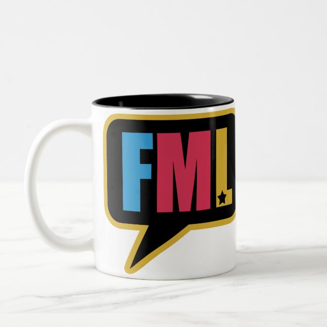 FML (Tasse) Zweifarbige Tasse (Links)