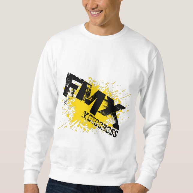 FMX Motocross Langärmel Sweatshirt (Vorderseite)