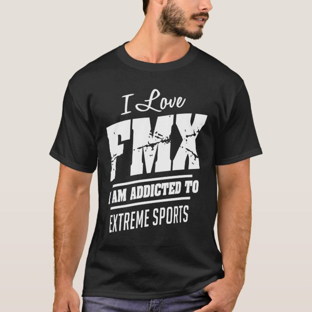 FMX Motocross T Shirt Sportgeschenk (Vorderseite)