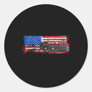 Fn P90 Personal Defense Weapon Sub Gun Machine Runder Aufkleber