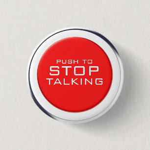 Fnally! Stoppen Sie, Knopf zu sprechen Button