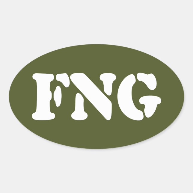 FNG OVALER AUFKLEBER (Vorderseite)