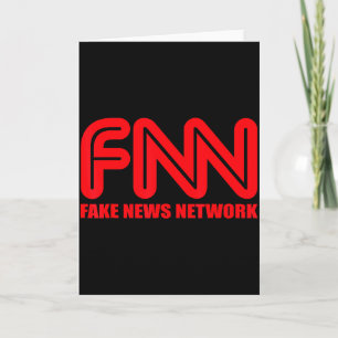 Fnn Fake News Network Bekleidung Lustiges Weihnach Karte