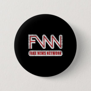 Fnn Logo Fake News Network Funny Political Joke Button