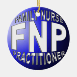 FNP BLAUE BALL CHRISTMAS ORNAMENT FAMILY NURSE PRA