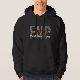 FNP Family Nurse Practitioner Cheetah Print Hoodie