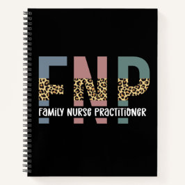 FNP Family Nurse Practitioner Cheetah Print Notizbuch