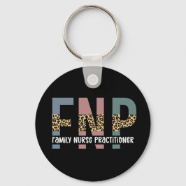 FNP Family Nurse Practitioner Cheetah Print Schlüsselanhänger